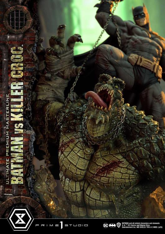 DC Comics Ultimate Premium Masterline Batman Versus Killer Croc Deluxe Limited Edition Statue (With Bonus) Gallery Image 32