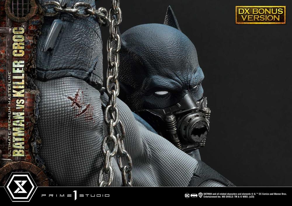 DC Comics Ultimate Premium Masterline Batman Versus Killer Croc Deluxe Limited Edition Statue (With Bonus) Gallery Image 86