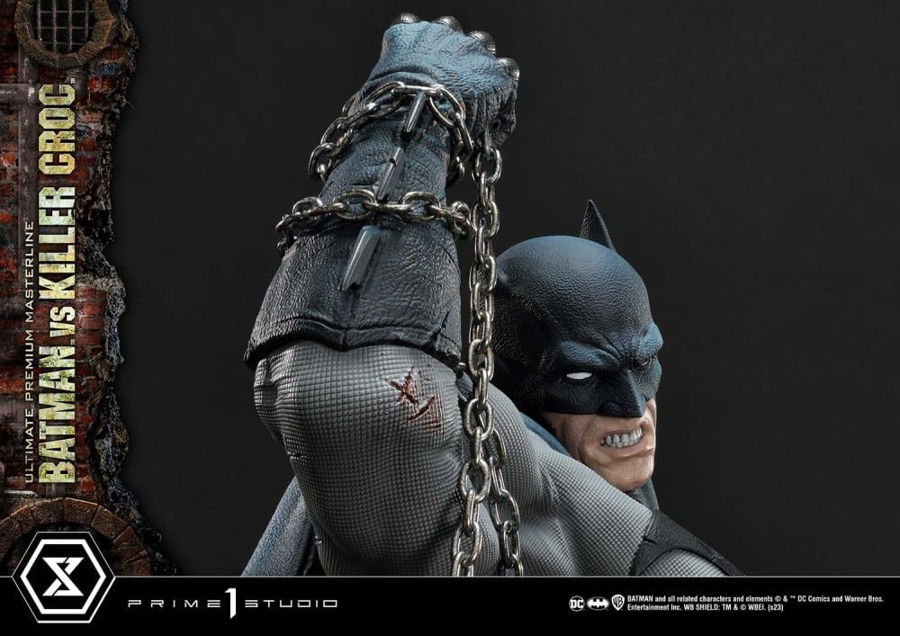 DC Comics Ultimate Premium Masterline Batman Versus Killer Croc Deluxe Limited Edition Statue (With Bonus) Gallery Image 103