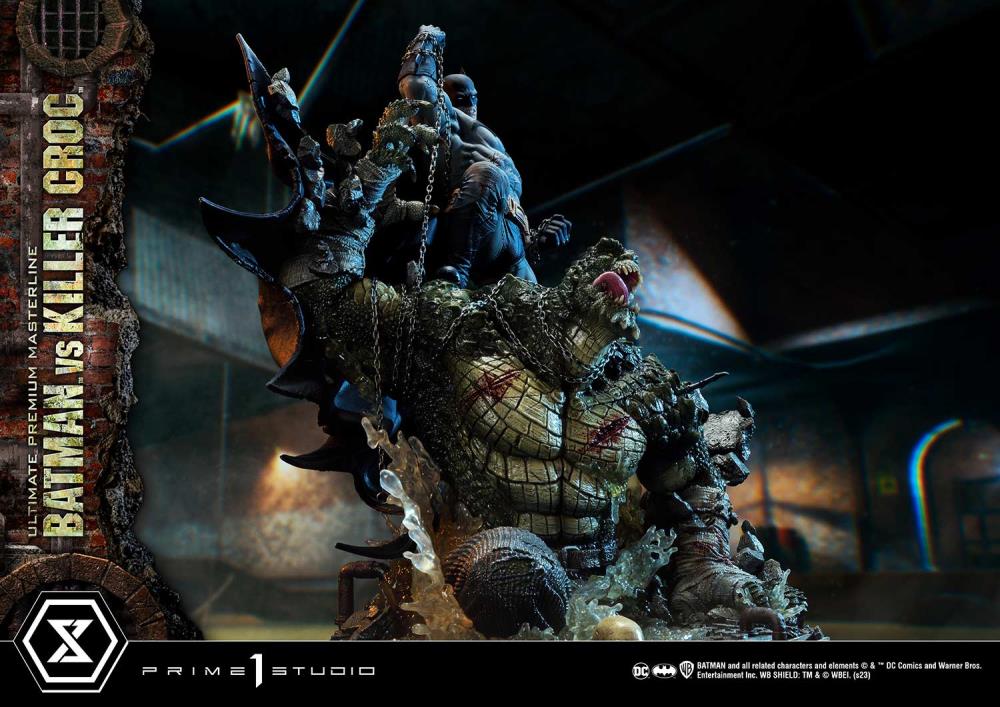 DC Comics Ultimate Premium Masterline Batman Versus Killer Croc Deluxe Limited Edition Statue (With Bonus) Gallery Image 11
