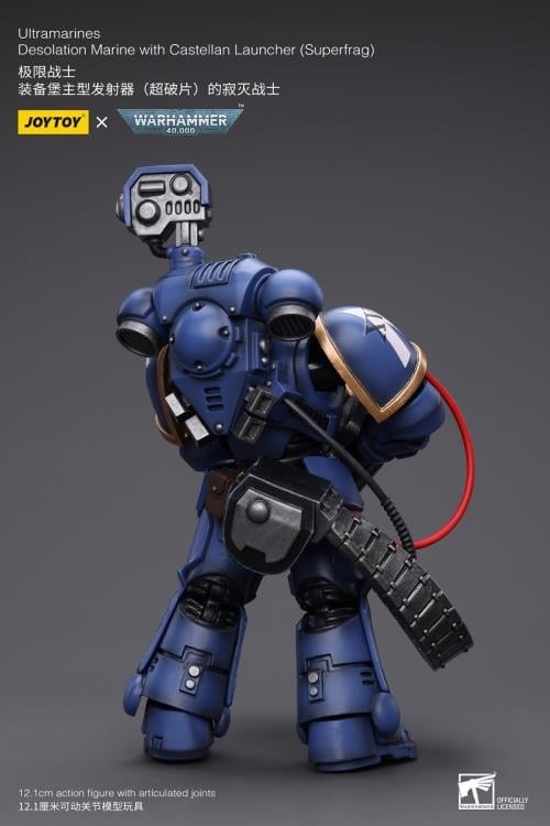 Warhammer 40K Ultramarines Desolation Marine with Superfrag Rocket Launcher 1/18 Scale Action Figure Gallery Image 8