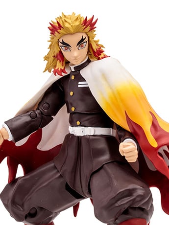 Demon Slayer: Kimetsu no Yaiba Kyojuro Rengoku 7" Action Figure Gallery Image 2