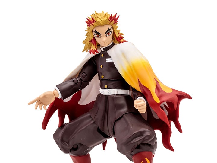 Demon Slayer: Kimetsu no Yaiba Kyojuro Rengoku 7" Action Figure Gallery Image 1