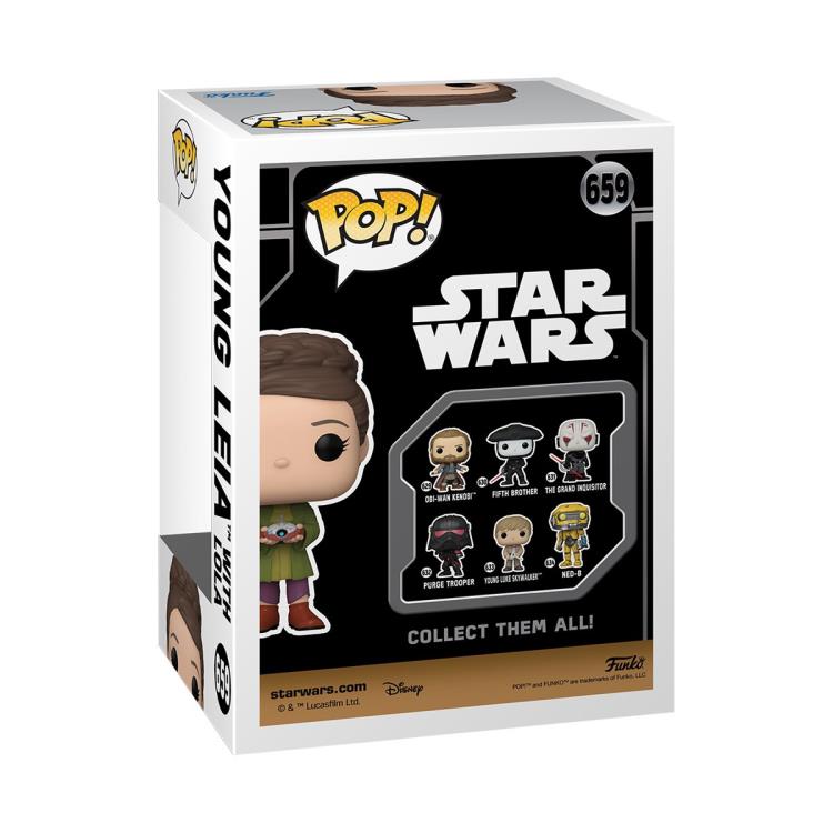 Pop! Star Wars: Obi-Wan Kenobi - Leia with Lola Exclusive Gallery Image 5