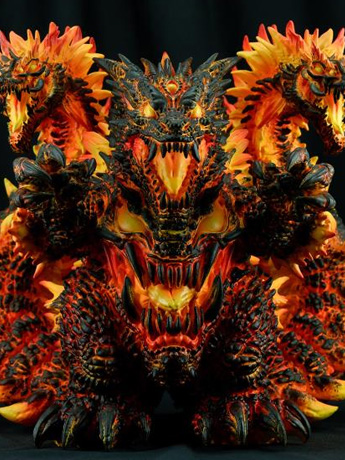 Kaiju Doom Demon God Series Lizard Demon Statue Gallery Image 2