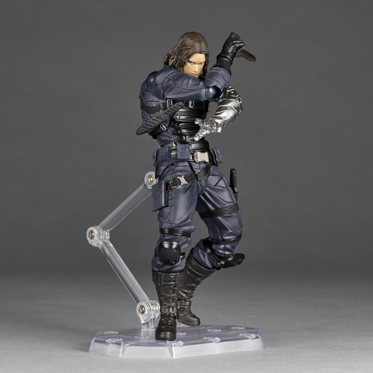 Marvel Amazing Yamaguchi Revoltech NR026 Winter Soldier Action Figure Gallery Image 5