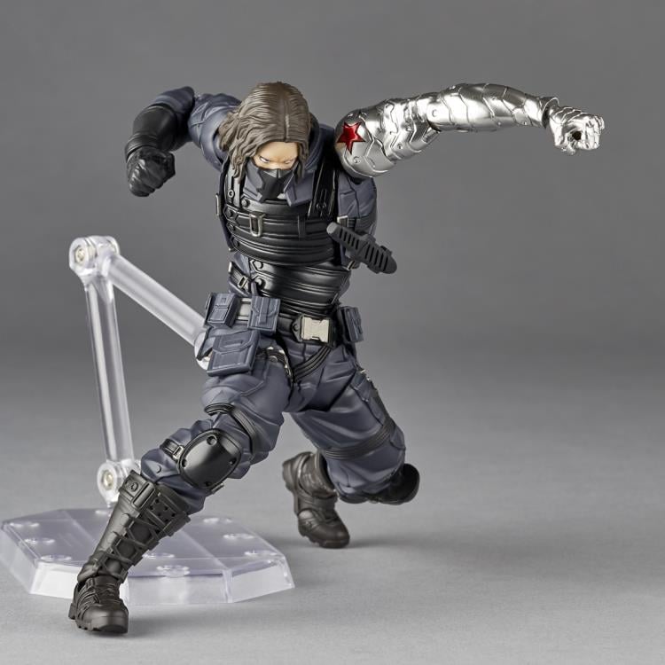 Marvel Amazing Yamaguchi Revoltech NR026 Winter Soldier Action Figure Gallery Image 9