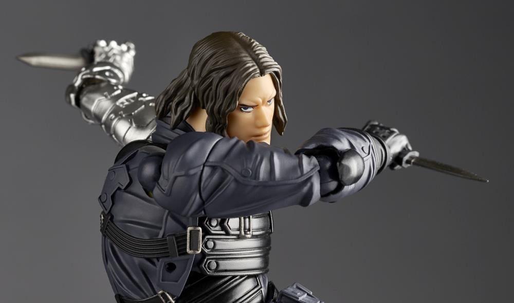 Marvel Amazing Yamaguchi Revoltech NR026 Winter Soldier Action Figure Gallery Image 11