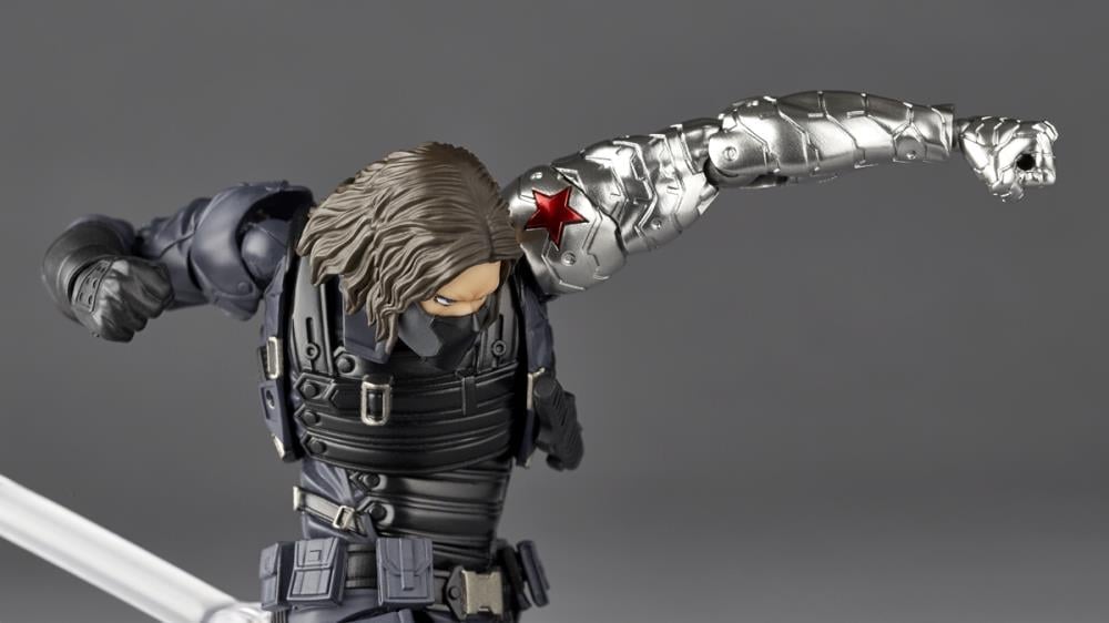Marvel Amazing Yamaguchi Revoltech NR026 Winter Soldier Action Figure Gallery Image 10