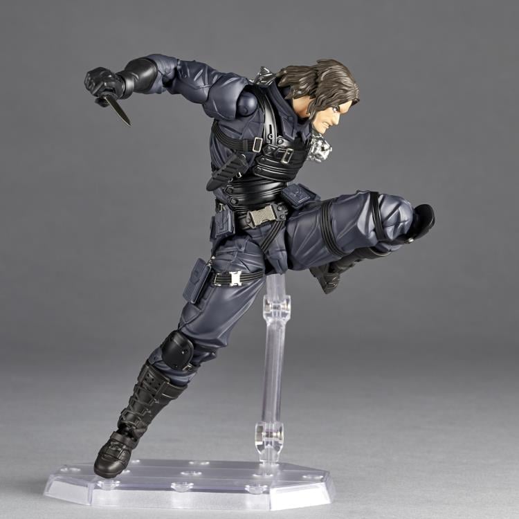 Marvel Amazing Yamaguchi Revoltech NR026 Winter Soldier Action Figure Gallery Image 7
