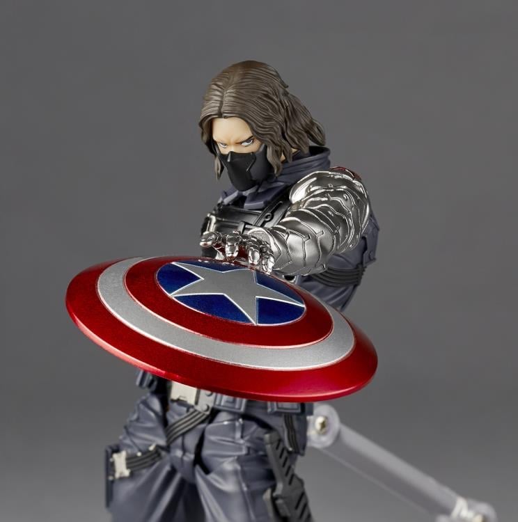 Marvel Amazing Yamaguchi Revoltech NR026 Winter Soldier Action Figure Gallery Image 12