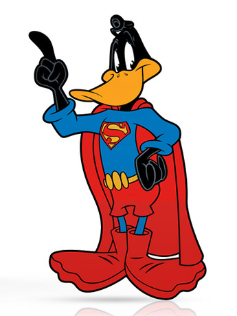 Looney Tunes FiGPiN #1466 Daffy Duck as Superman Gallery Image 2