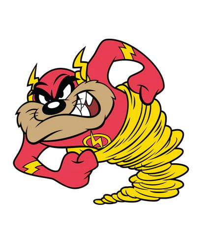 Looney Tunes FiGPiN #1469 Tasmanian Devil as The Flash Gallery Image 3