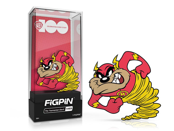 Looney Tunes FiGPiN #1469 Tasmanian Devil as The Flash Gallery Image 1