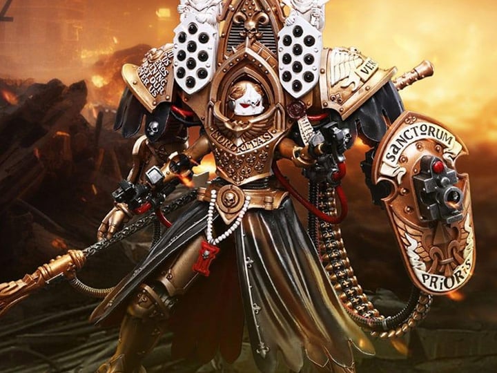 Warhammer 40K Adepta Sororitas Abbess Sanctorum Morvenn Vahl 1/18 Scale Action Figure Gallery Image 1