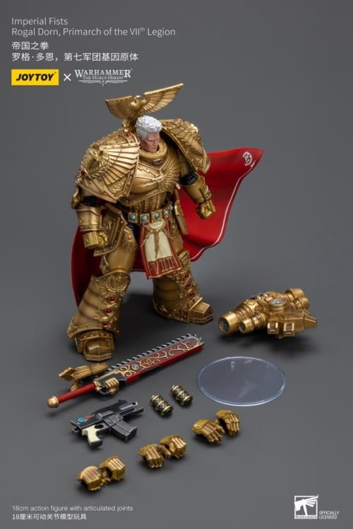 Warhammer: The Horus Heresy Imperial Fists Rogal Dorn, Primarch of the VIIth Legion 1/18 Scale Action Figure Gallery Image 17