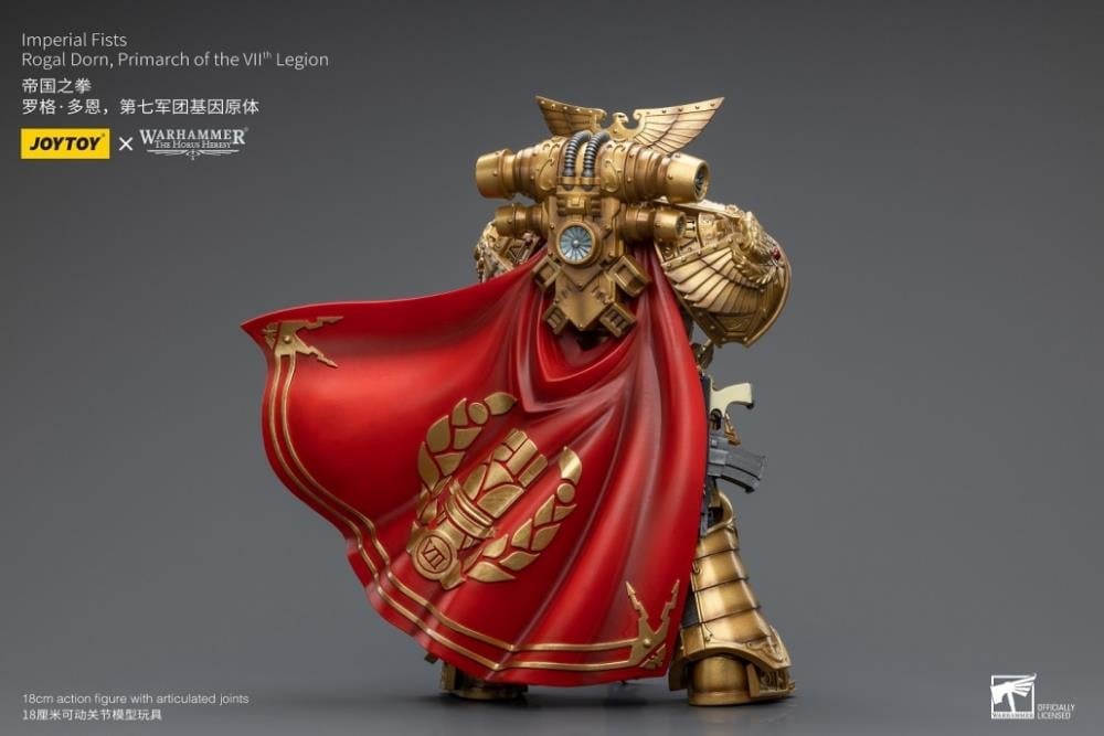 Warhammer: The Horus Heresy Imperial Fists Rogal Dorn, Primarch of the VIIth Legion 1/18 Scale Action Figure Gallery Image 15