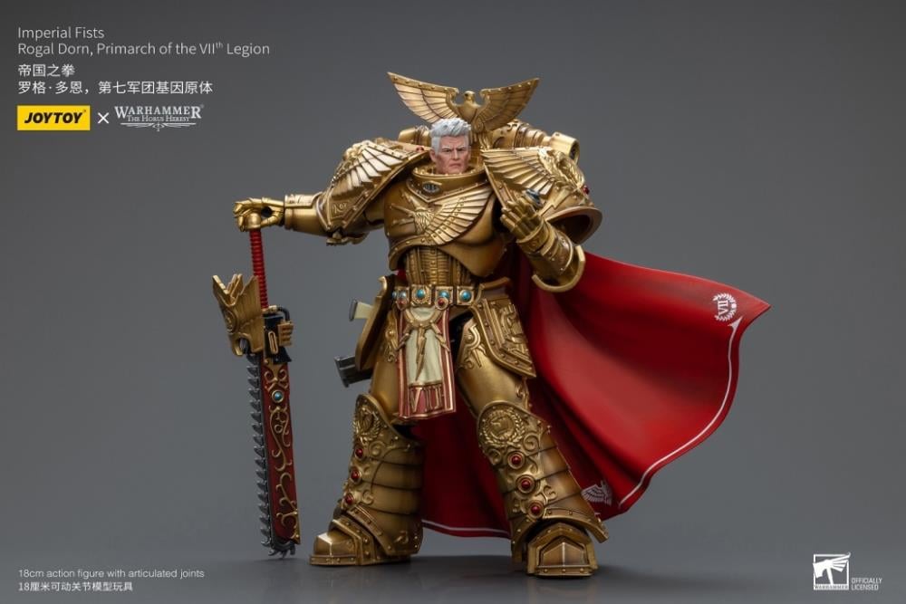 Warhammer: The Horus Heresy Imperial Fists Rogal Dorn, Primarch of the VIIth Legion 1/18 Scale Action Figure Gallery Image 7