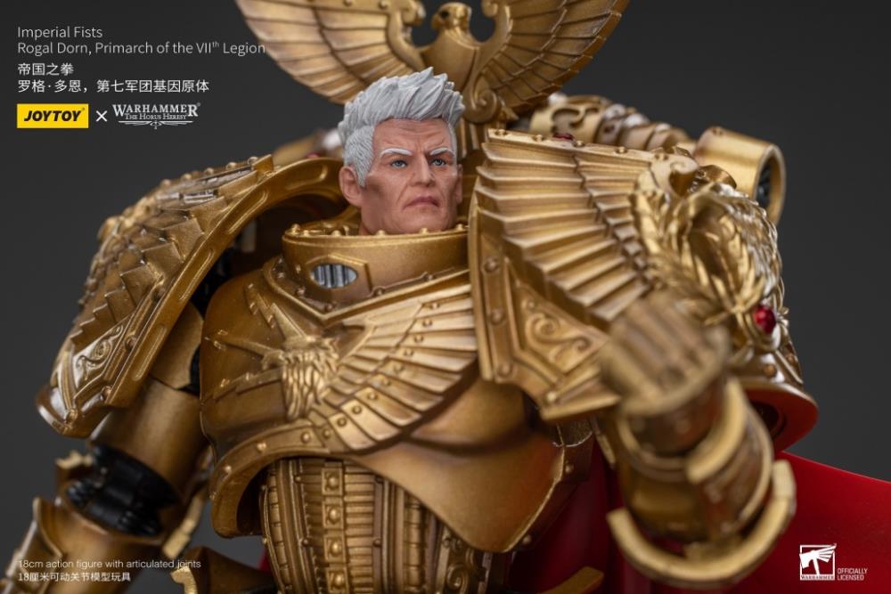 Warhammer: The Horus Heresy Imperial Fists Rogal Dorn, Primarch of the VIIth Legion 1/18 Scale Action Figure Gallery Image 16