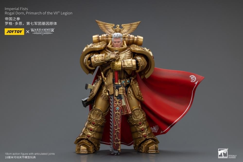 Warhammer: The Horus Heresy Imperial Fists Rogal Dorn, Primarch of the VIIth Legion 1/18 Scale Action Figure Gallery Image 4