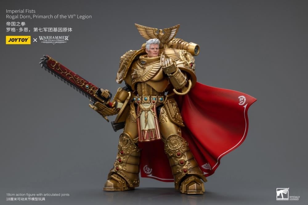 Warhammer: The Horus Heresy Imperial Fists Rogal Dorn, Primarch of the VIIth Legion 1/18 Scale Action Figure Gallery Image 10