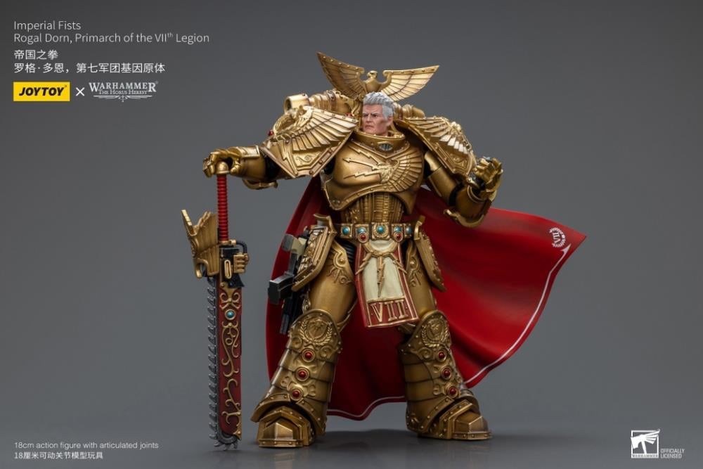 Warhammer: The Horus Heresy Imperial Fists Rogal Dorn, Primarch of the VIIth Legion 1/18 Scale Action Figure Gallery Image 6