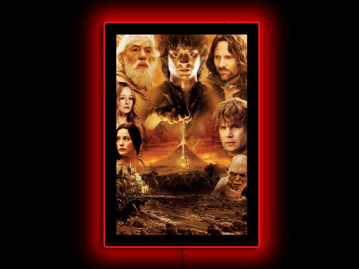 The Lord of the Rings Fellowship Mini LED Poster Sign Gallery Image 1