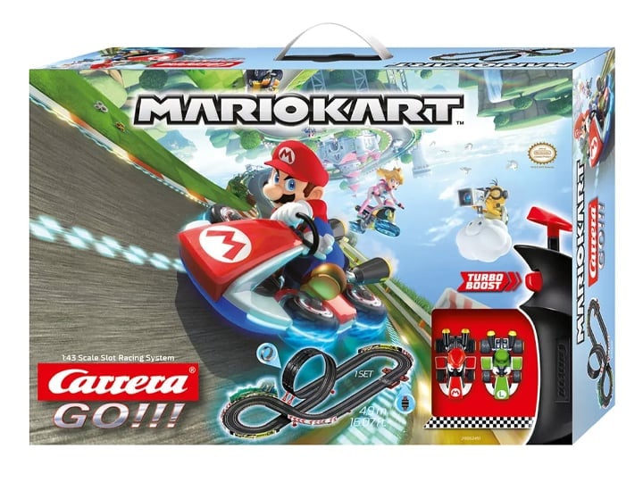 Mario Kart Carrera Go!!! Turbo Boost 1/43 Scale Slot Car Racing Set Gallery Image 1
