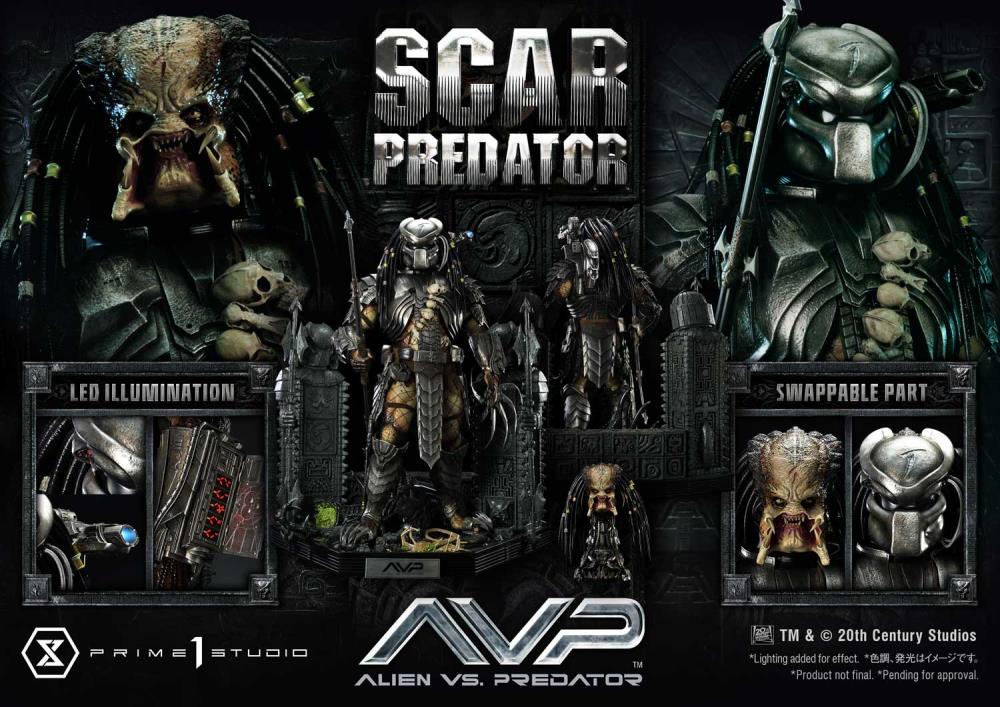 Alien vs. Predator Museum Masterline Scar Predator 1/3 Scale Statue Gallery Image 74
