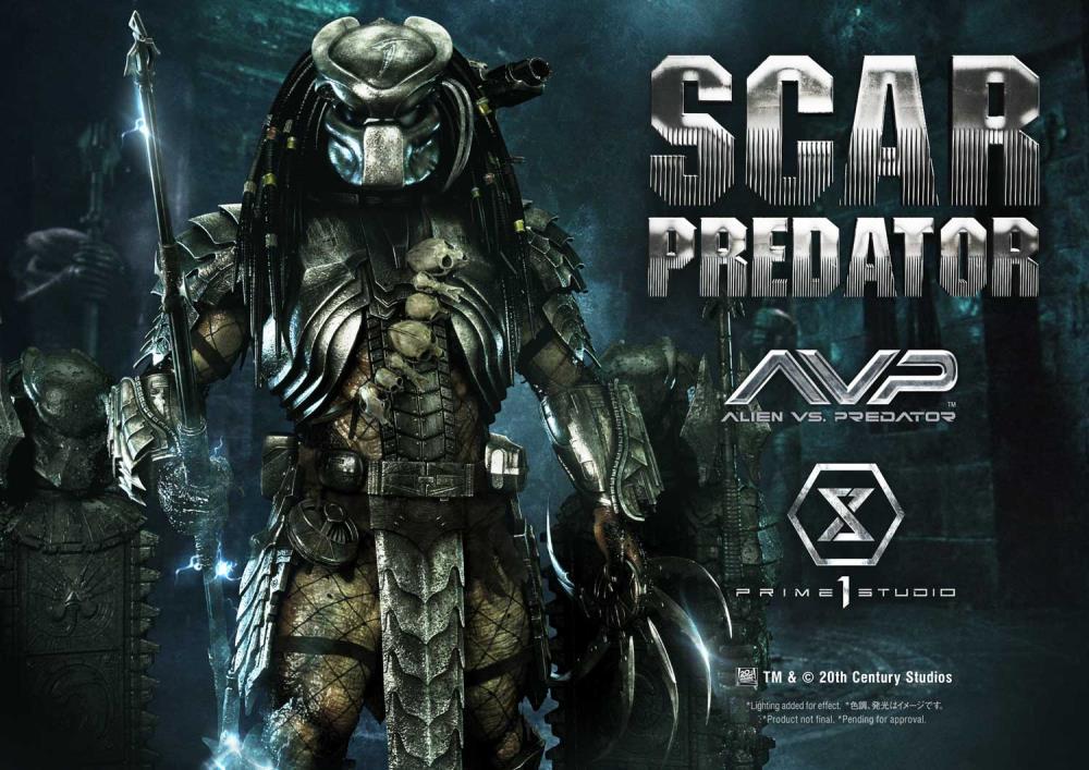 Alien vs. Predator Museum Masterline Scar Predator 1/3 Scale Statue Gallery Image 3