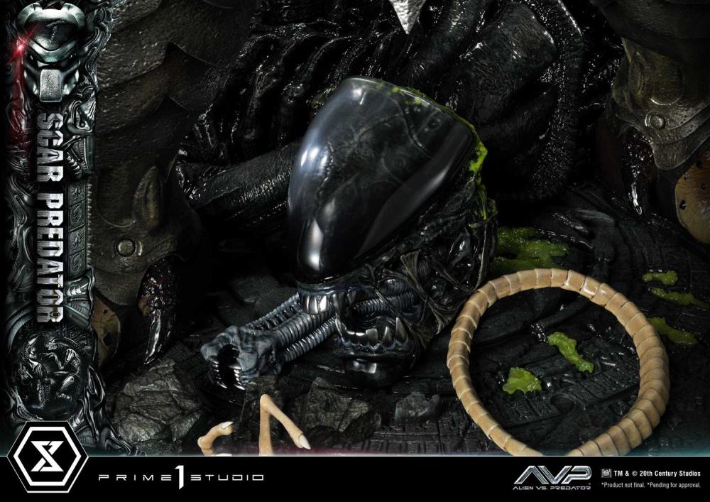 Alien vs. Predator Museum Masterline Scar Predator (Deluxe Ver.) 1/3 Scale Statue Gallery Image 44