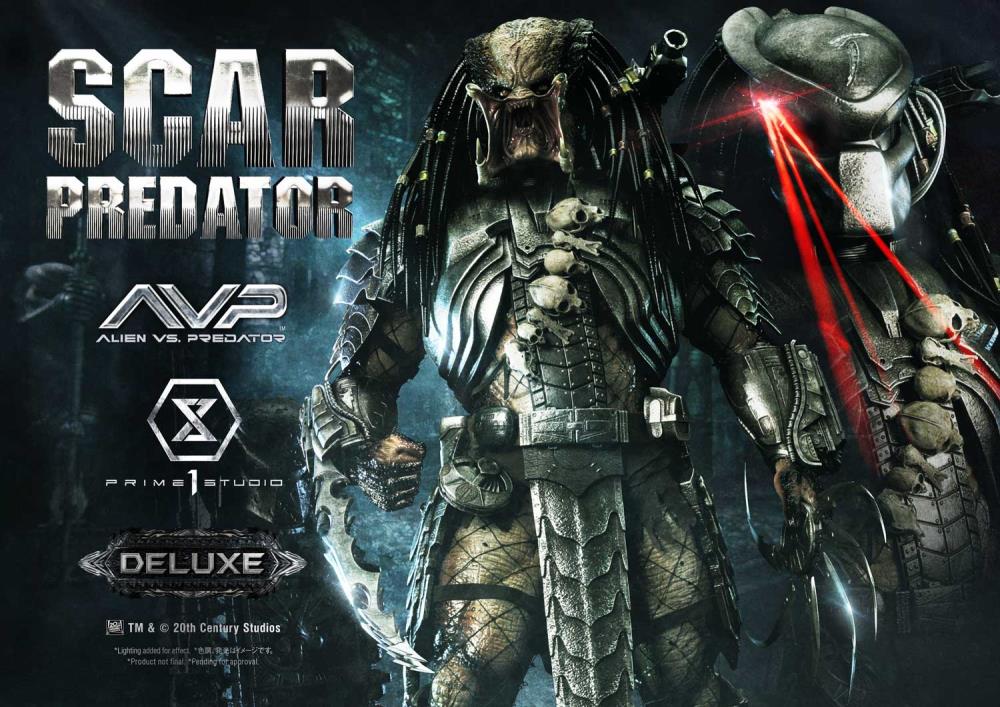 Alien vs. Predator Museum Masterline Scar Predator (Deluxe Ver.) 1/3 Scale Statue Gallery Image 3