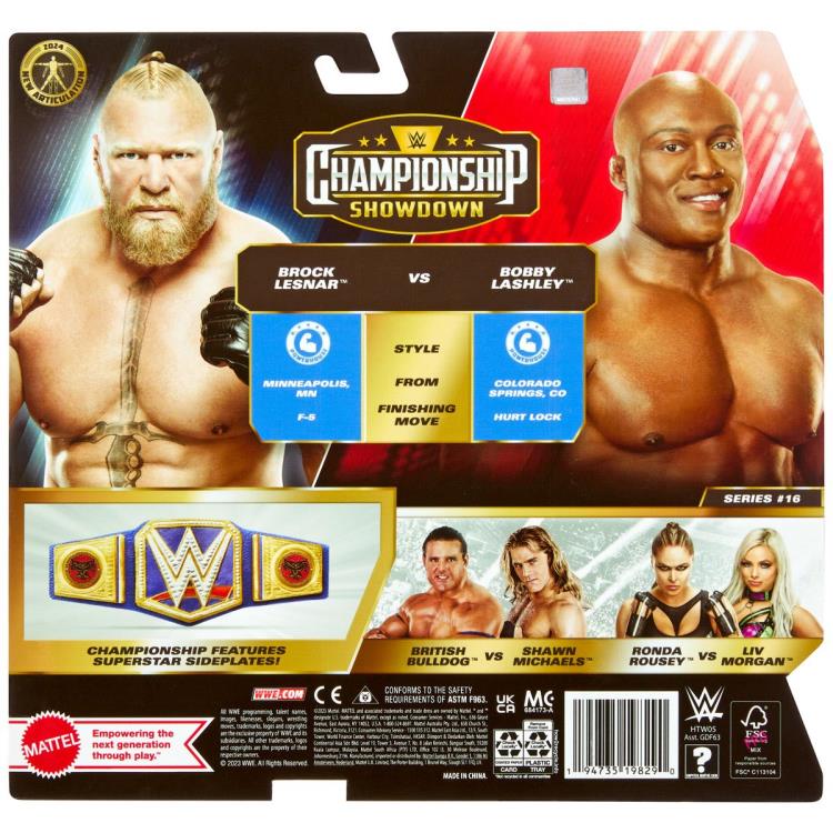 WWE Championship Showdown Series 16 Brock Lesnar & Bobby Lashley Two-Pack Gallery Image 9