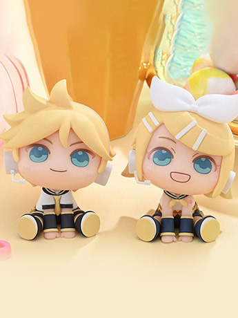 Vocaloid QyuruMe Kagamine Rin & Kagamine Len Set of 2 Mini Figures Gallery Image 2