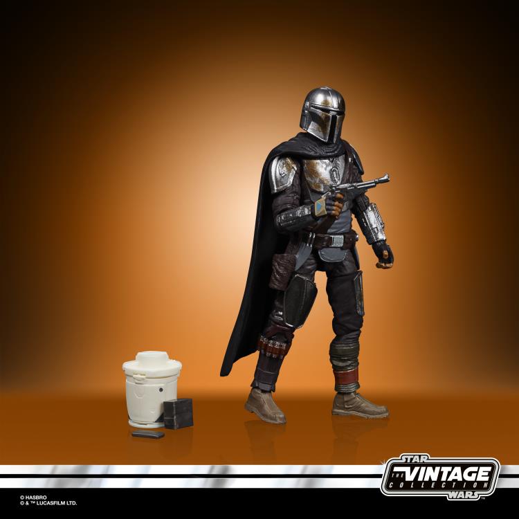 Star Wars: The Vintage Collection Din Djarin with The Child (The Mandalorian) Exclusive Two-Pack Gallery Image 6