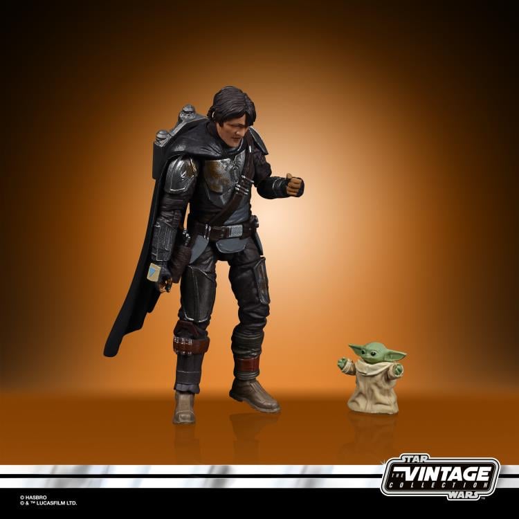 Star Wars: The Vintage Collection Din Djarin with The Child (The Mandalorian) Exclusive Two-Pack Gallery Image 8