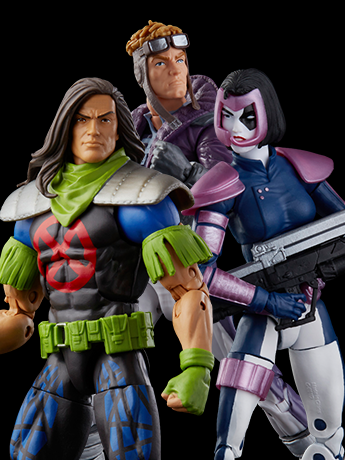 X-Force Marvel Legends Marvel's Domino, Rictor and Marvel's Cannonball Action Figure Multipack Gallery Image 2