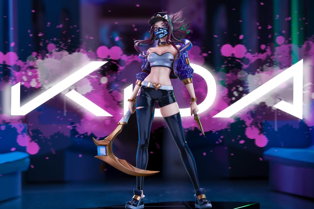 League of Legends K/DA Akali 1/7 Scale Figure (With Bonus)