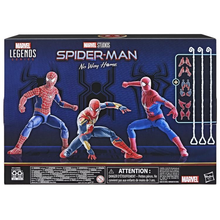 Spider-Man: No Way Home Marvel Legends Spider-Man (Multiverse Edition) Exclusive Action Figure Three-Pack Gallery Image 19