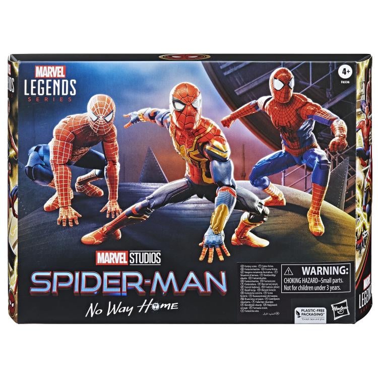 Spider-Man: No Way Home Marvel Legends Spider-Man (Multiverse Edition) Exclusive Action Figure Three-Pack Gallery Image 18