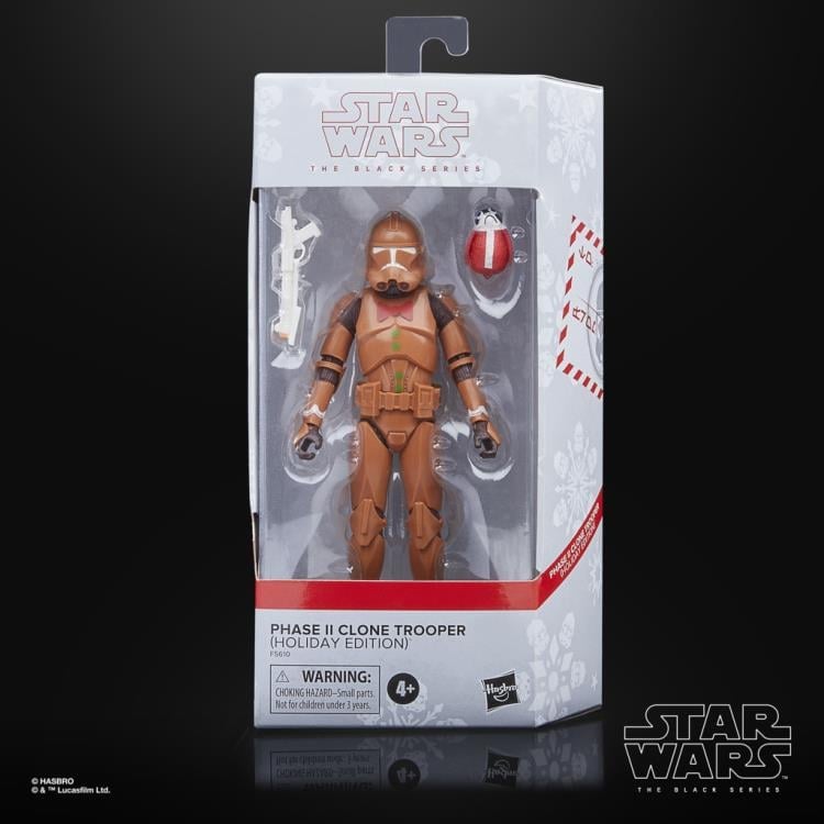 Star Wars: The Black Series Phase II Clone Trooper (Holiday Edition) Exclusive Gallery Image 9