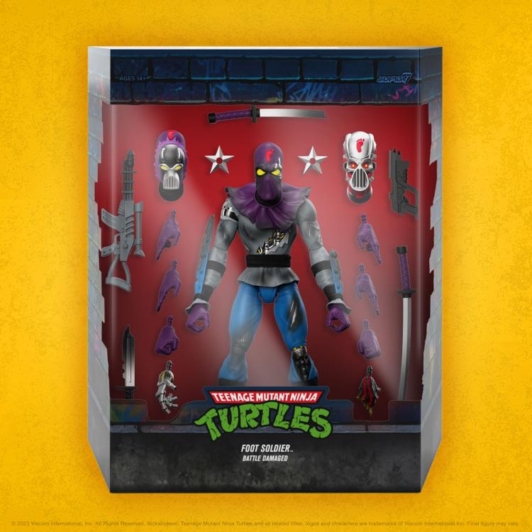 Teenage Mutant Ninja Turtles ULTIMATES! Foot Soldier (Battle Damaged) Action Figure Gallery Image 4