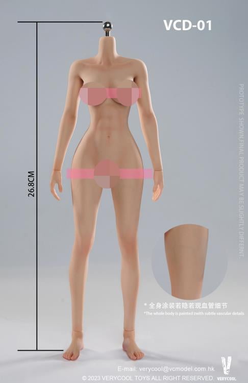 Universal Female 1/6 Scale Medium Bust Body (VCD-01B Regular Complexion) Gallery Image 12