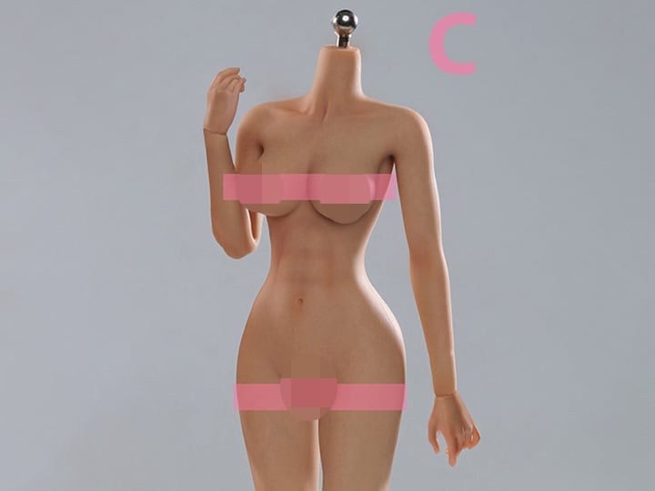 Universal Female 1/6 Scale Medium Bust Body with Feet (VCD-02C Wheat Complexion) Gallery Image 1
