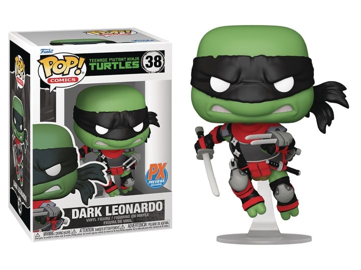 Teenage Mutant Ninja Turtles Pop! Comics #38 Dark Leonardo PX Previews Exclusive Gallery Image 1