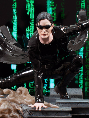 The Matrix Gallery Trinity Figure Diorama Gallery Image 2