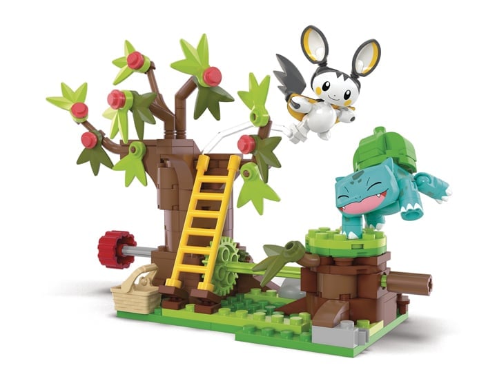 Pokemon Mega Construx Emolga and Bulbasaur's Charming Woods Set Gallery Image 1