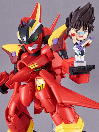 Macross 7 Tiny Session VF-19 Custom Fire Valkyrie & Nekki Basara Figure Set Gallery Image 2