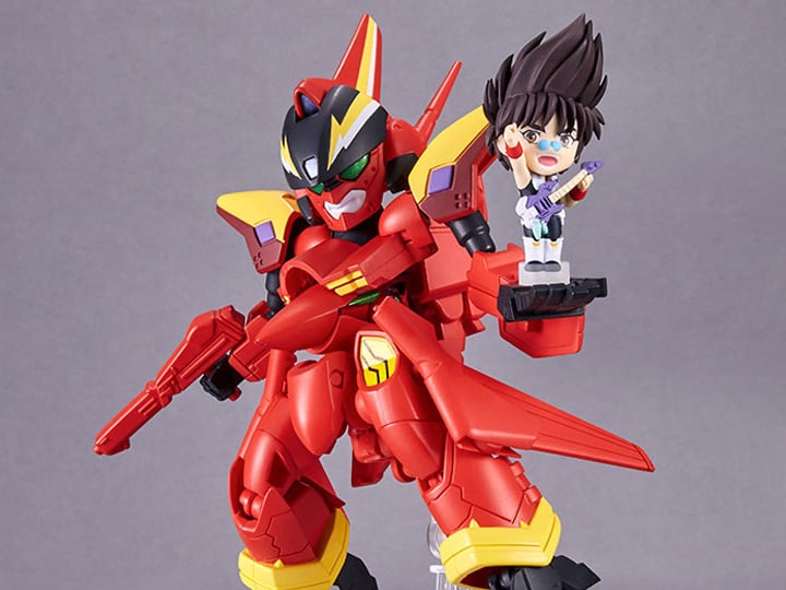 Macross 7 Tiny Session VF-19 Custom Fire Valkyrie & Nekki Basara Figure Set Gallery Image 1