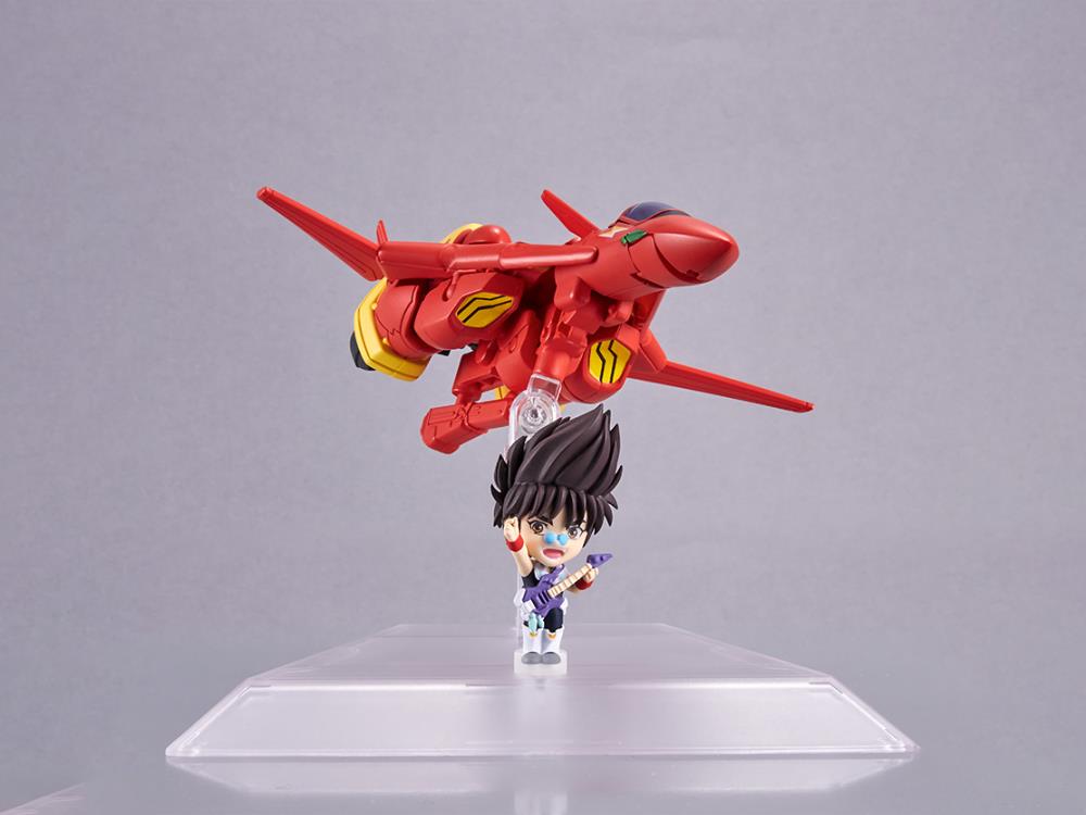 Macross 7 Tiny Session VF-19 Custom Fire Valkyrie & Nekki Basara Figure Set Gallery Image 10